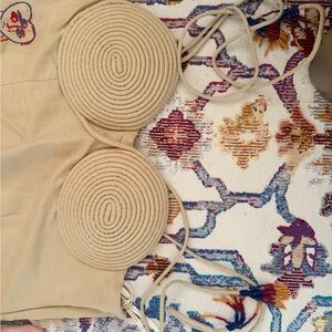 FARM Rio Beige Midi Dress